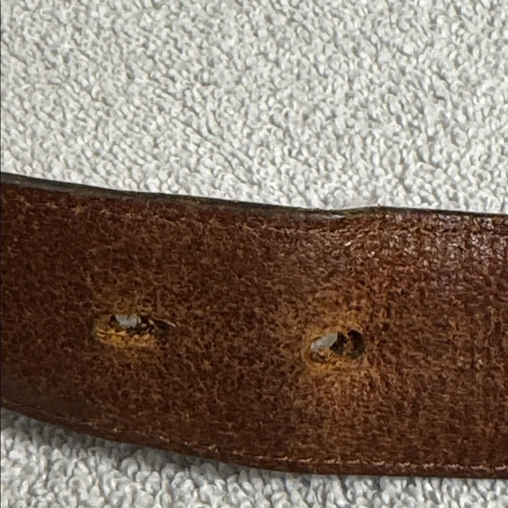 Columbia Brown Leather Belt men’s size 44 double‎ loop